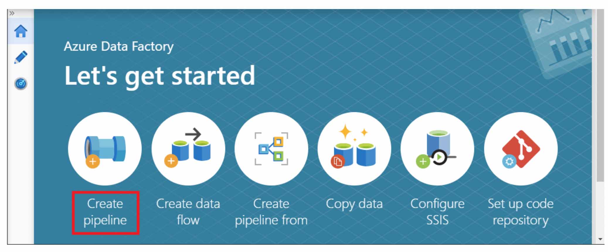 Create a new pipeline in Azure Data Factory