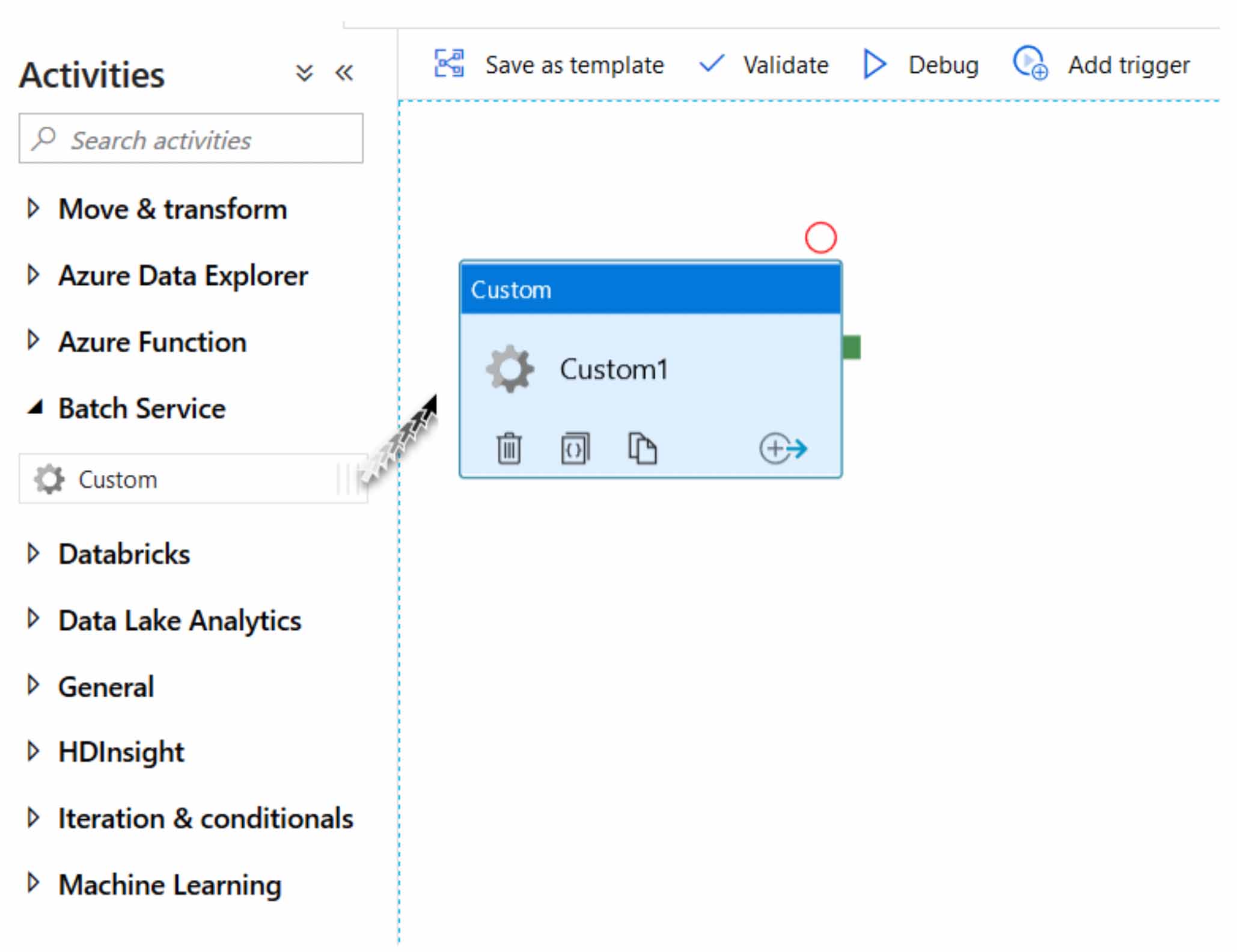 Create a custom activity in Azure Data Factory