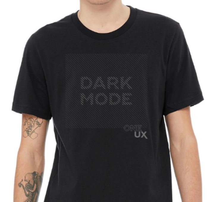 Vantage UX dark mode t-shirt from Teradata Universe 2019